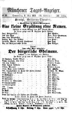 Münchener Tages-Anzeiger Donnerstag 8. Mai 1873