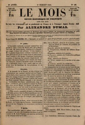 Le Mois Sonntag 1. Juli 1849