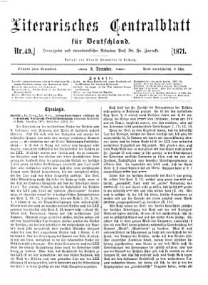 Literarisches Zentralblatt für Deutschland