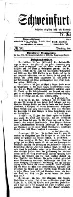 Schweinfurter Anzeiger Dienstag 24. Januar 1871
