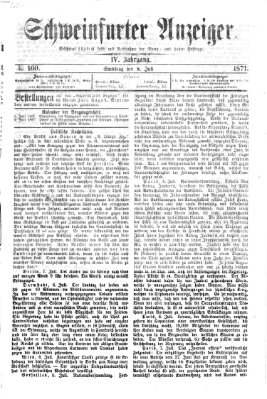 Schweinfurter Anzeiger Samstag 8. Juli 1871