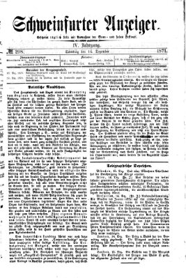 Schweinfurter Anzeiger Samstag 16. Dezember 1871