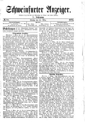 Schweinfurter Anzeiger Montag 11. März 1872