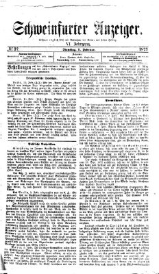Schweinfurter Anzeiger Dienstag 11. Februar 1873