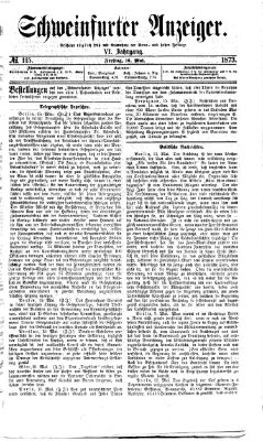 Schweinfurter Anzeiger Freitag 16. Mai 1873
