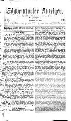 Schweinfurter Anzeiger Mittwoch 28. Mai 1873