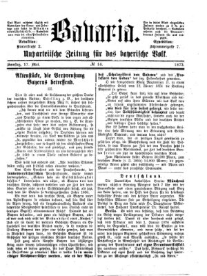 Bavaria Samstag 17. Mai 1873