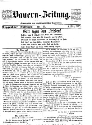 Bauern-Zeitung Mittwoch 8. März 1871