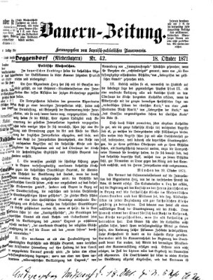 Bauern-Zeitung Mittwoch 18. Oktober 1871