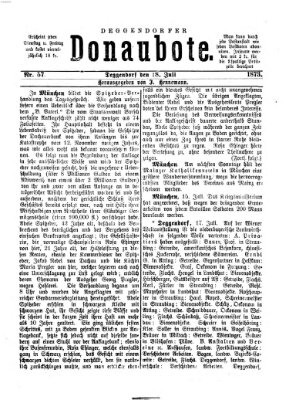 Deggendorfer Donaubote Freitag 18. Juli 1873