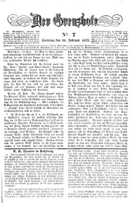 Der Grenzbote Sonntag 18. Februar 1872