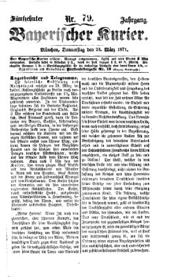 Bayerischer Kurier Donnerstag 23. März 1871