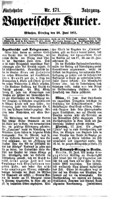 Bayerischer Kurier Dienstag 20. Juni 1871