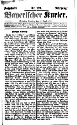 Bayerischer Kurier Dienstag 11. Juni 1872