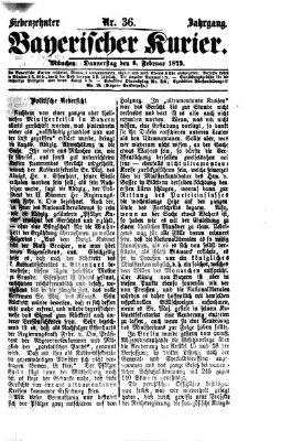 Bayerischer Kurier Donnerstag 6. Februar 1873