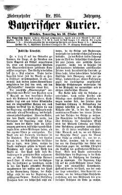 Bayerischer Kurier Donnerstag 16. Oktober 1873