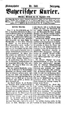 Bayerischer Kurier Mittwoch 10. Dezember 1873