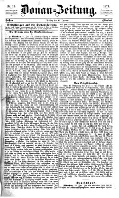 Donau-Zeitung Freitag 13. Januar 1871
