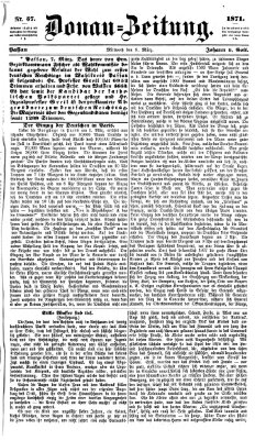 Donau-Zeitung Mittwoch 8. März 1871