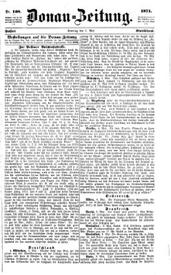 Donau-Zeitung Sonntag 7. Mai 1871