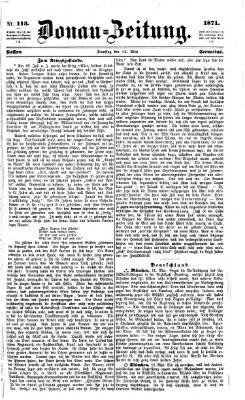 Donau-Zeitung Samstag 13. Mai 1871