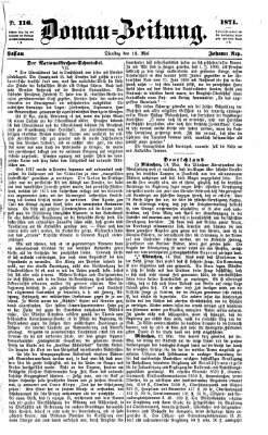 Donau-Zeitung Dienstag 16. Mai 1871