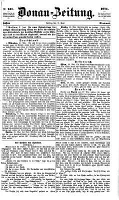 Donau-Zeitung Freitag 2. Juni 1871