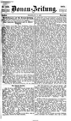 Donau-Zeitung Donnerstag 13. Juli 1871