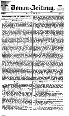 Donau-Zeitung Dienstag 26. September 1871