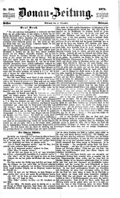 Donau-Zeitung Mittwoch 6. Dezember 1871