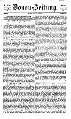 Donau-Zeitung Sonntag 31. Dezember 1871