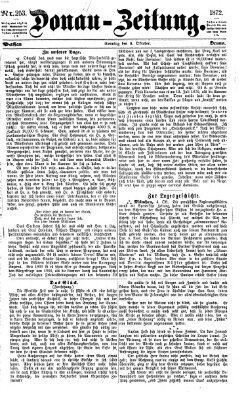 Donau-Zeitung Sonntag 6. Oktober 1872