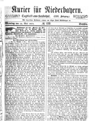 Kurier für Niederbayern Montag 15. Mai 1871