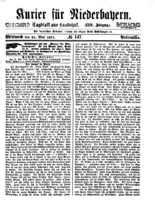 Kurier für Niederbayern Mittwoch 31. Mai 1871