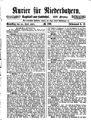 Kurier für Niederbayern Samstag 24. Juni 1871