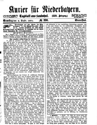 Kurier für Niederbayern Samstag 9. Dezember 1871