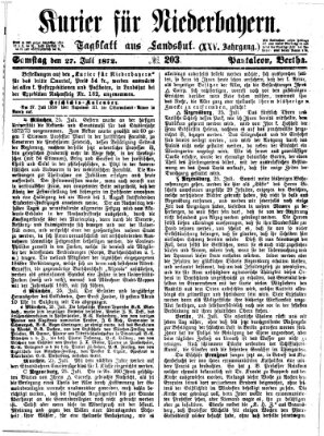 Kurier für Niederbayern Samstag 27. Juli 1872