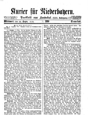 Kurier für Niederbayern Mittwoch 11. Dezember 1872