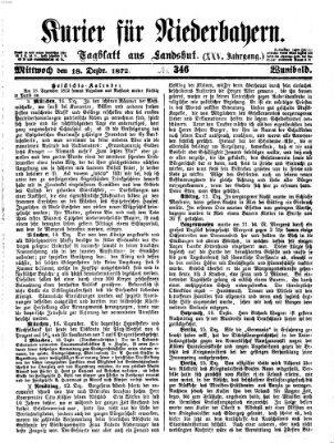 Kurier für Niederbayern Mittwoch 18. Dezember 1872