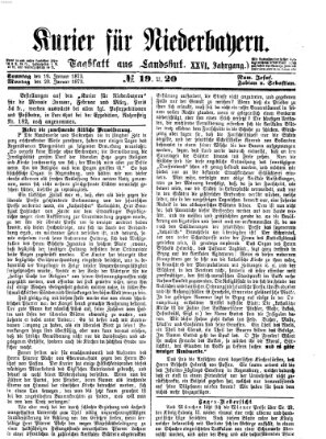 Kurier für Niederbayern Montag 20. Januar 1873