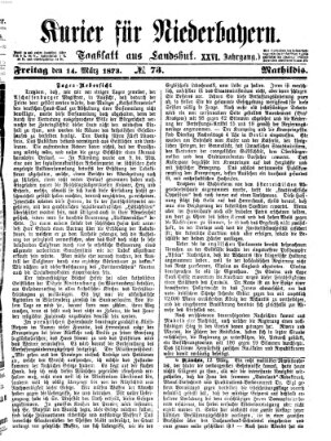 Kurier für Niederbayern Freitag 14. März 1873