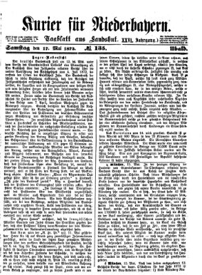Kurier für Niederbayern Samstag 17. Mai 1873