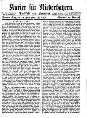 Kurier für Niederbayern Donnerstag 19. Juni 1873
