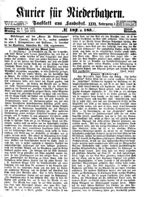 Kurier für Niederbayern Montag 7. Juli 1873