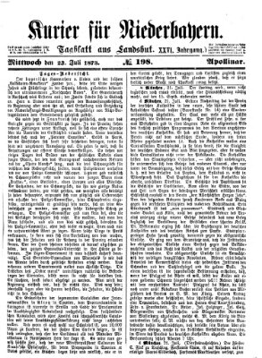 Kurier für Niederbayern Mittwoch 23. Juli 1873