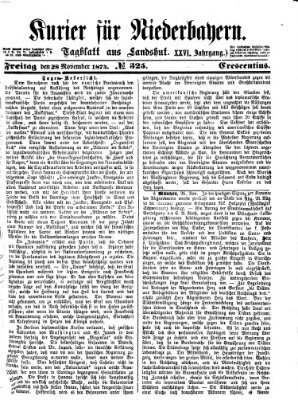 Kurier für Niederbayern Freitag 28. November 1873
