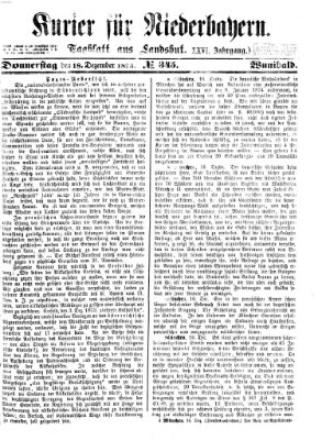 Kurier für Niederbayern Donnerstag 18. Dezember 1873