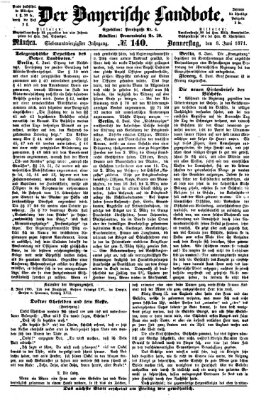Der Bayerische Landbote Donnerstag 8. Juni 1871