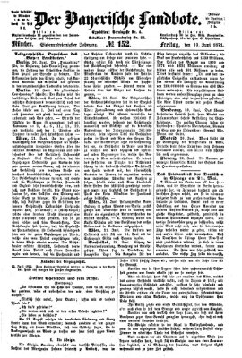 Der Bayerische Landbote Freitag 23. Juni 1871