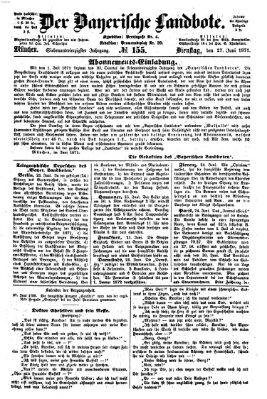 Der Bayerische Landbote Dienstag 27. Juni 1871